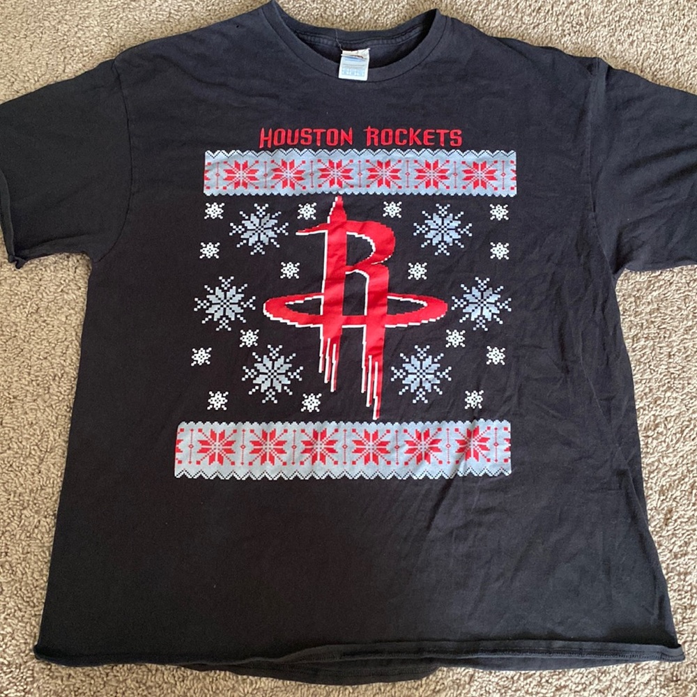 Houston rockets Christmas logo T-shirt size extra large